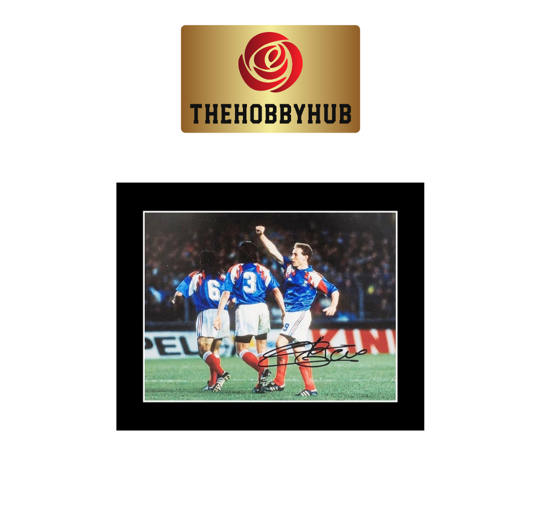 Signed Jean-Pierre Papin Photo Display - France - 12x10