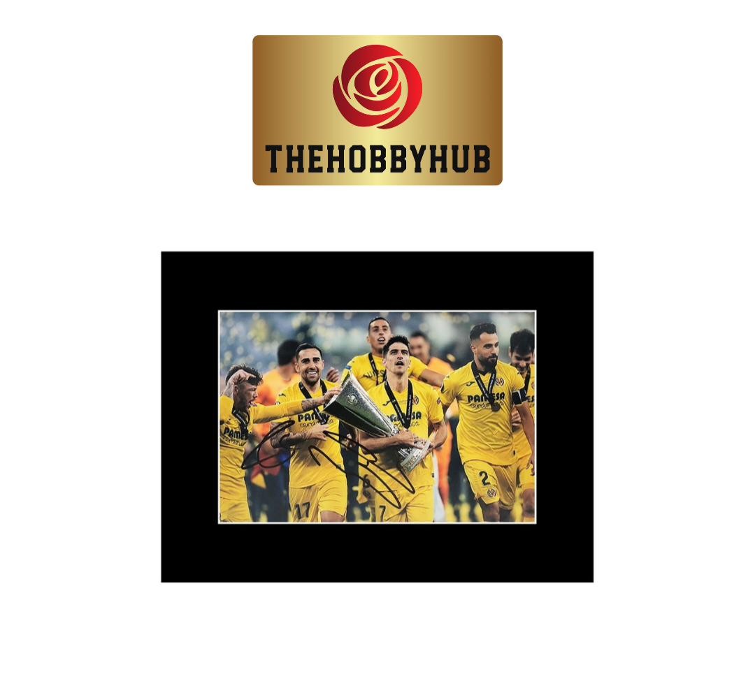 Signed Gerard Moreno/Giovani Lo Celso Photo Display - Villarreal -16x12