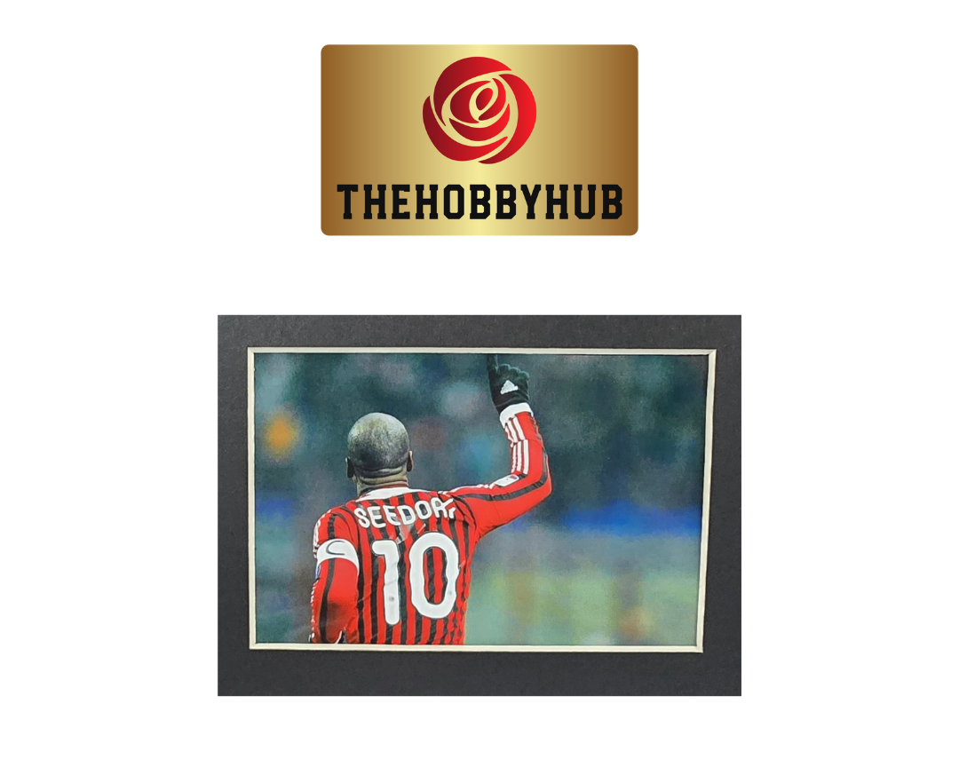 Clarence Seedorf Beckett Authentic Ac Milan Signed Framed Shirt