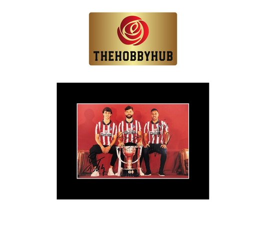 Signed Joao Felix/Renan Lodi/Felipe Monteiro Photo Display - Atletico madrid -16x12