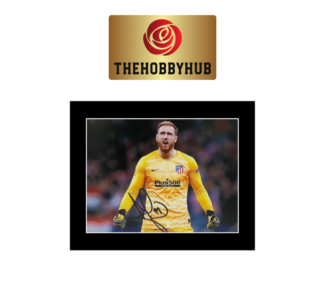 Signed Jan Oblak Photo Display - Atletico Madrid - 12x10
