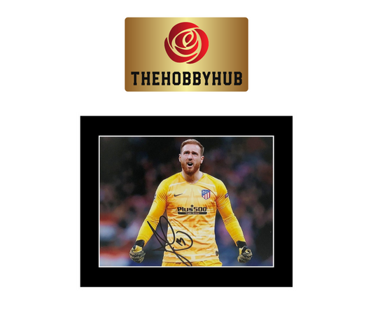 Signed Jan Oblak Photo Display - Atletico Madrid - 12x10