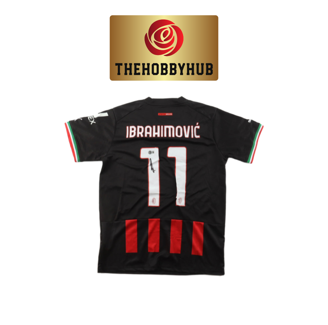 Zlatan Ibrahimovic Beckett Authenticed Ac Milan Signed Jersey