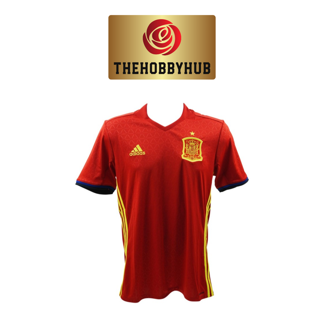 David Villa Beckett Authenticed Spain Signed Jersey