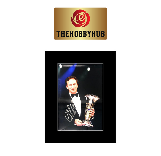 Autographed Christian Horner- Formula one 16x12 Photo Display