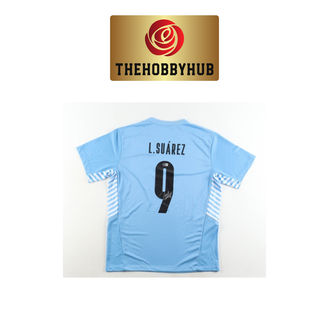 Luis Suárez Beckett Authenticed Uruguay Signed Jersey