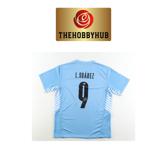 Luis Suárez Beckett Authenticed Uruguay Signed Jersey