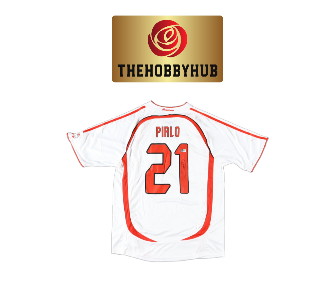 Andrea Pirlo Beckett Authenticed Ac Milan Signed Jersey