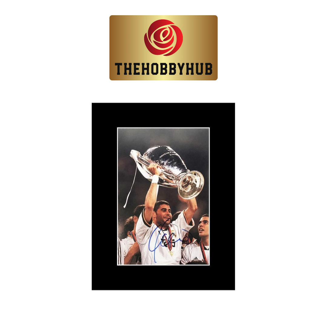 Signed Fernando Hierro Photo Display - Real Madrid -16x12