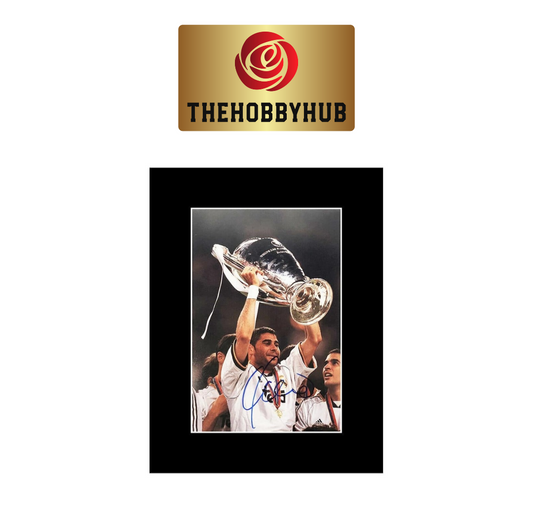 Signed Fernando Hierro Photo Display - Real Madrid -16x12