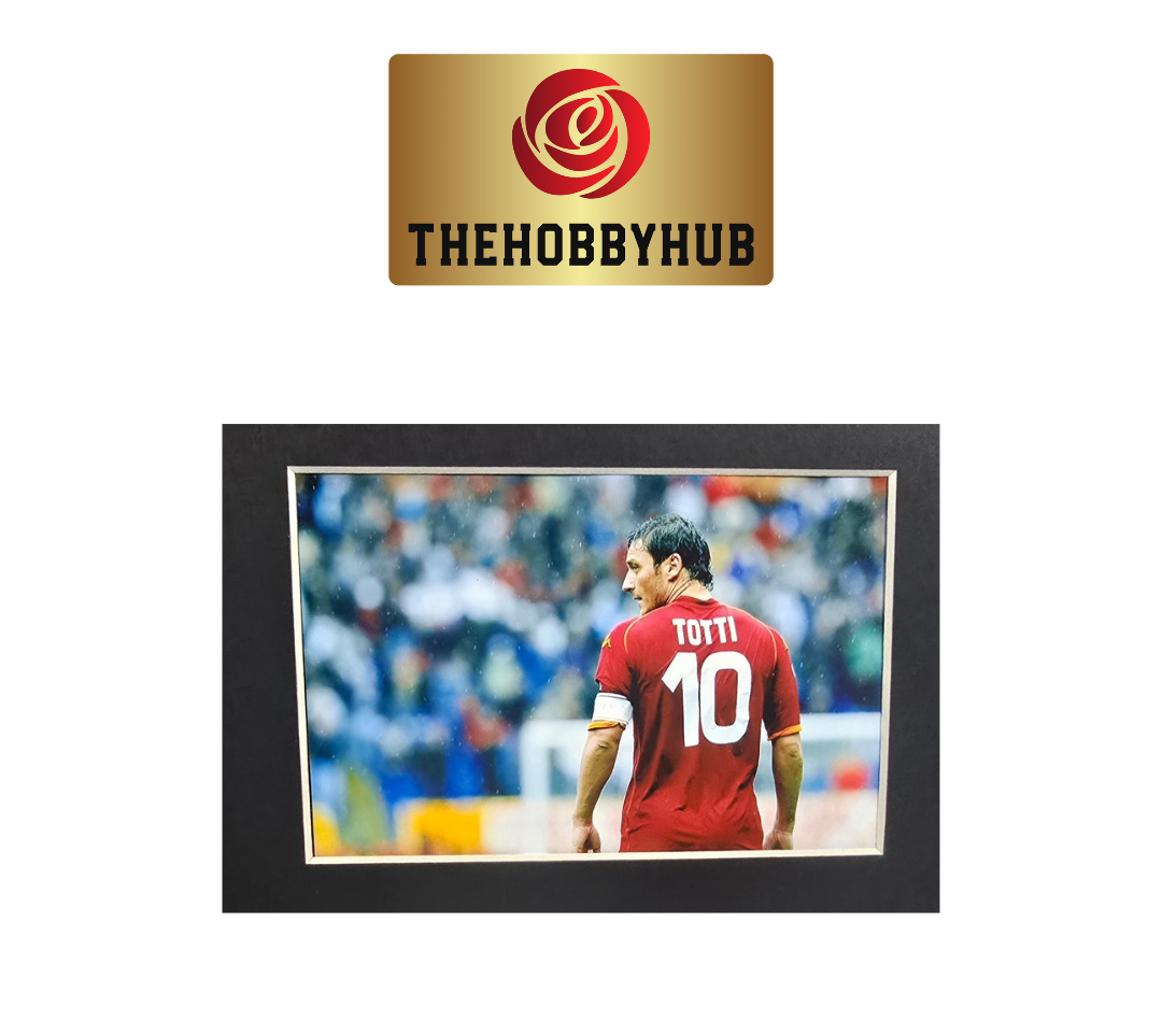 Francesco Totti Beckett Authentic As Roma Signed Framed Shirt
