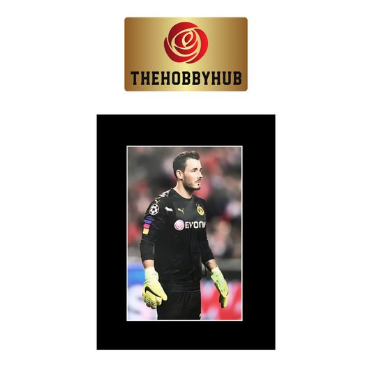 Signed Roman Burki Photo Display - Borsussia Dortmund 16x12
