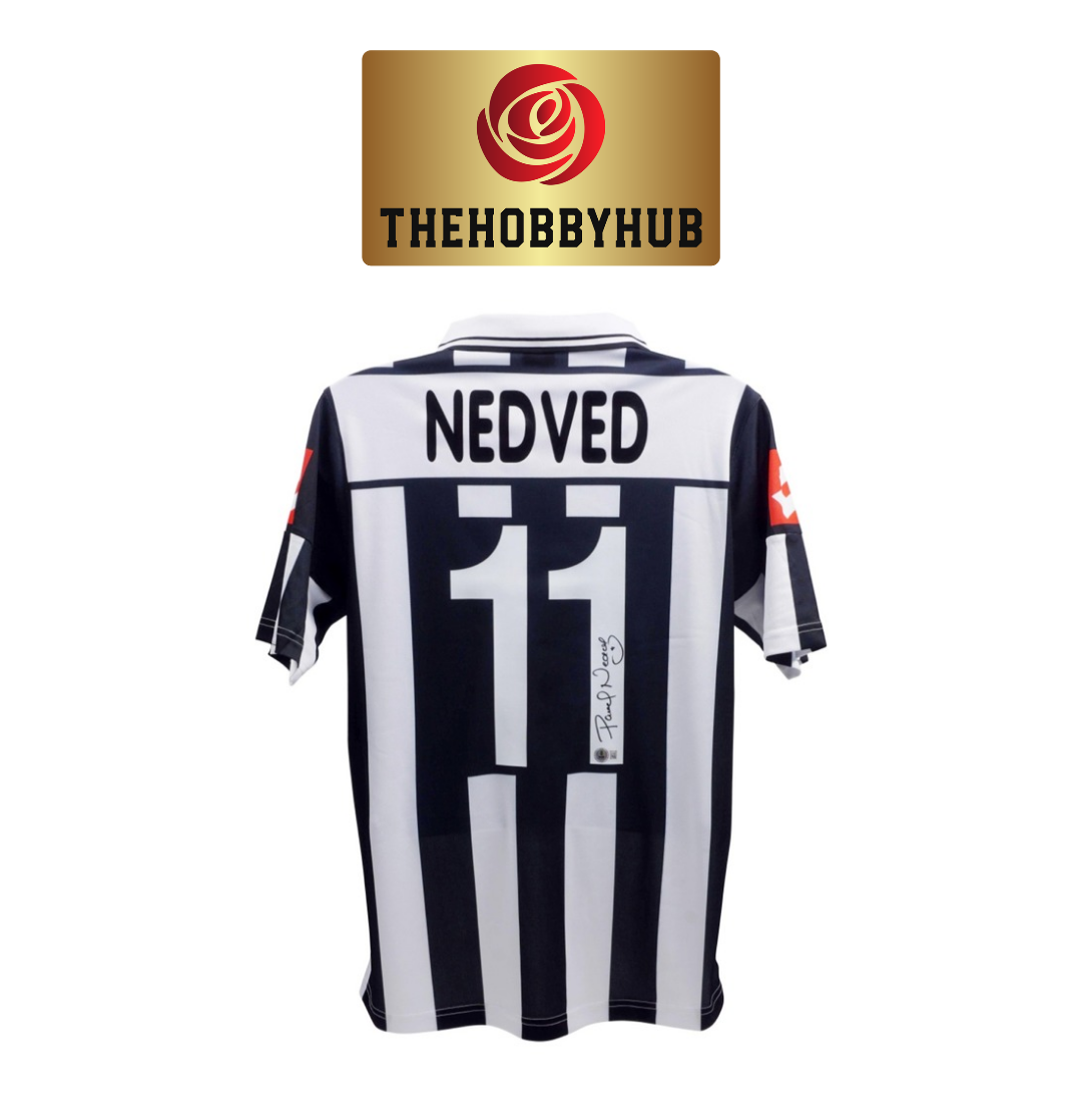 Pavel Nedved Beckett Authenticed Juventus Signed Jersey