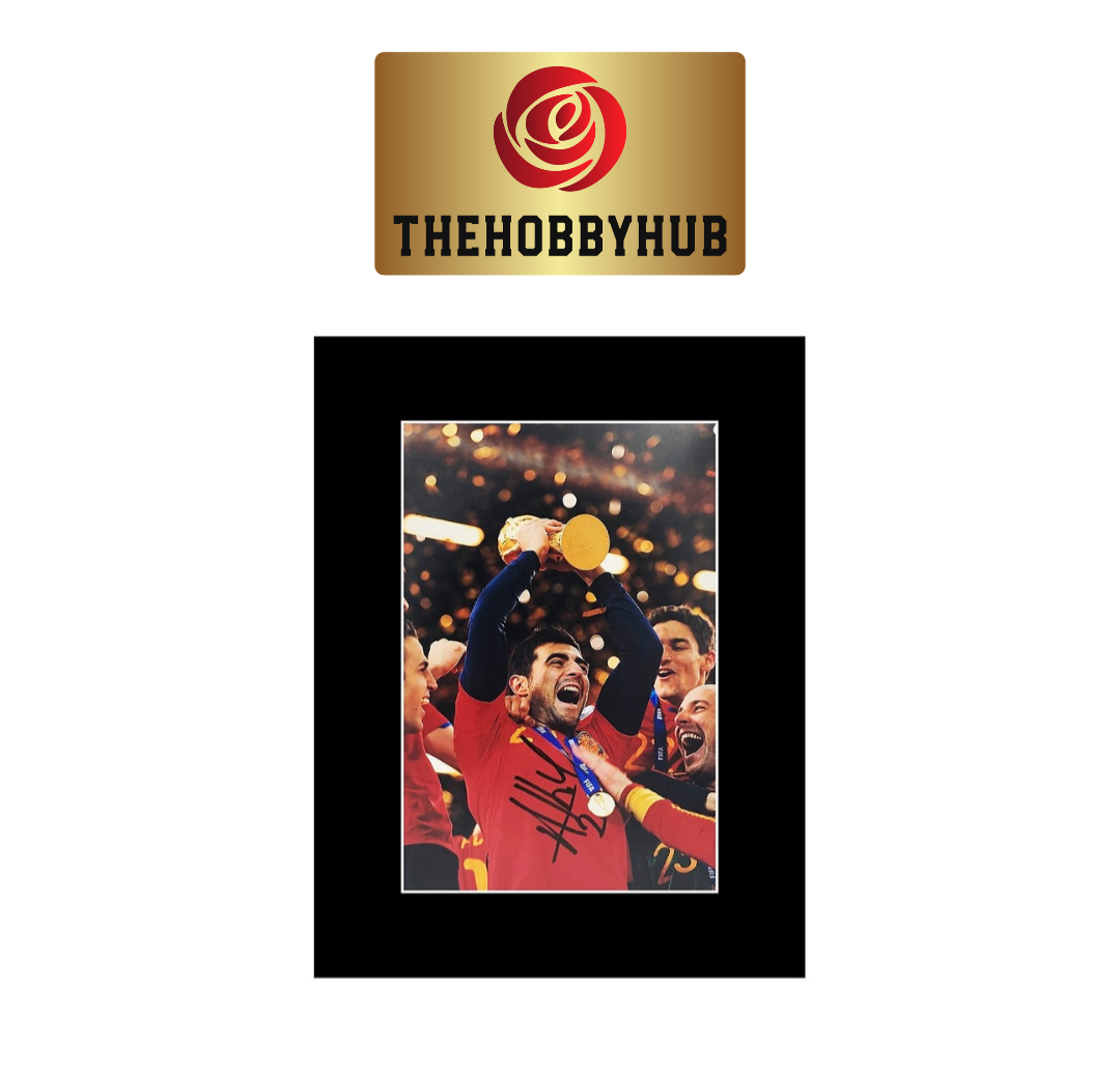 Signed Raul Albiol Photo Display - Spain World Cup Winner-16x12