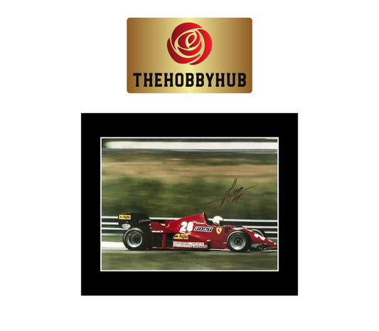 Autographed Rene Arnoux 12x10 Photo Display