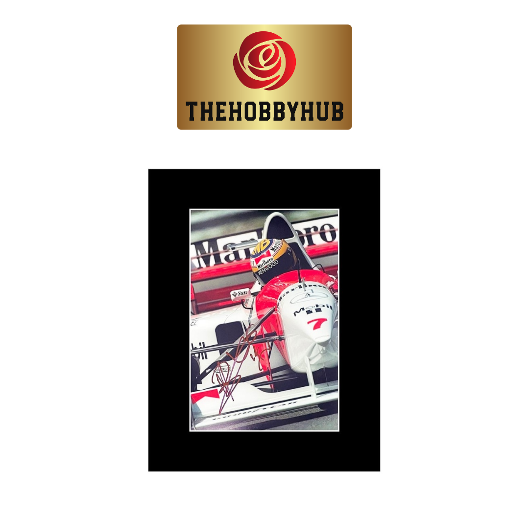 Autographed Mark Blundell Formula one 16x12 Photo Display