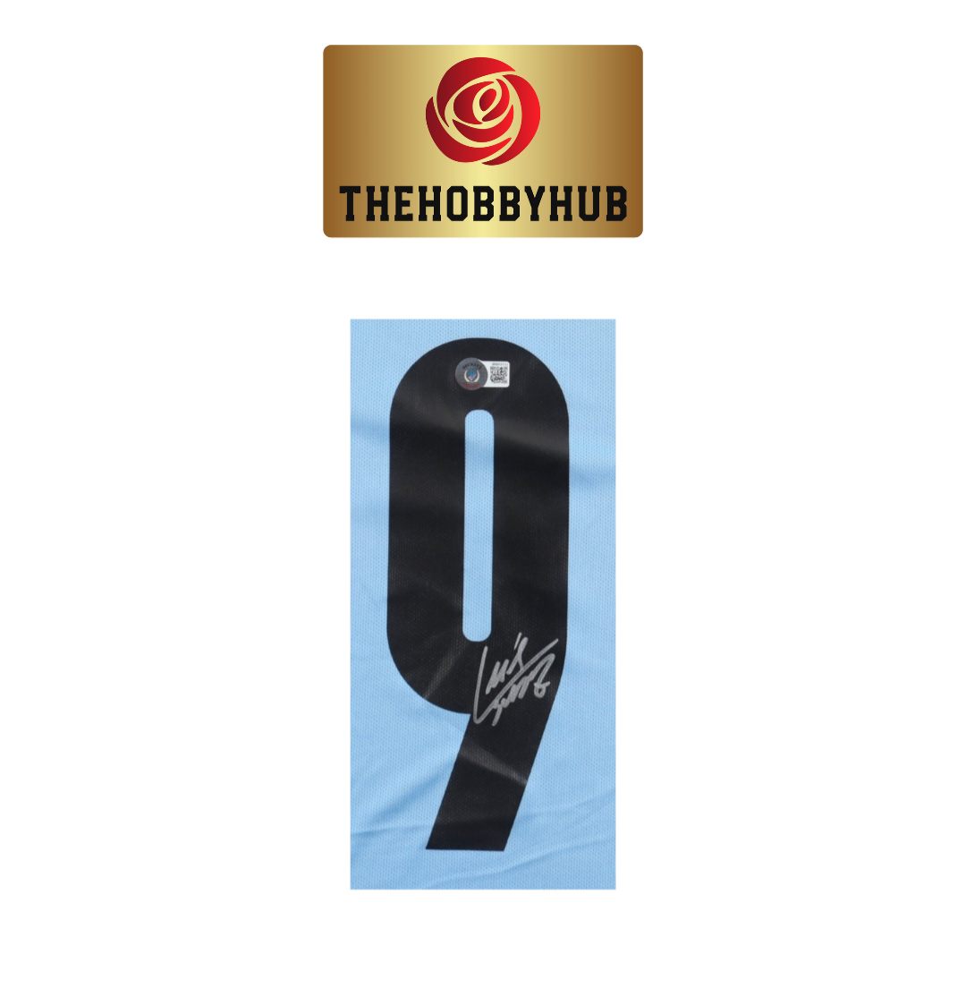 Luis Suárez Beckett Authenticed Uruguay Signed Jersey