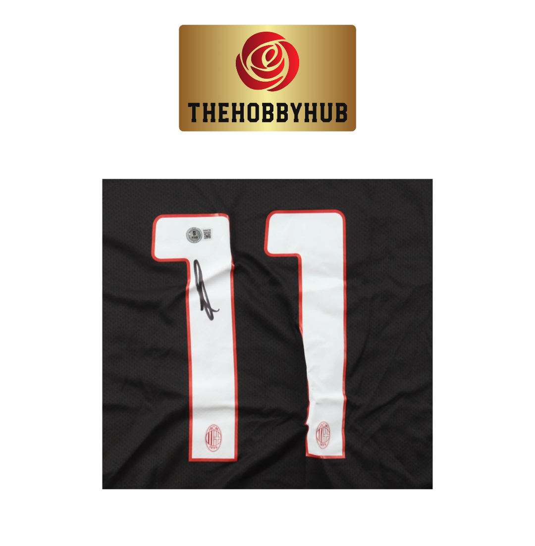 Zlatan Ibrahimovic Beckett Authenticed Ac Milan Signed Jersey
