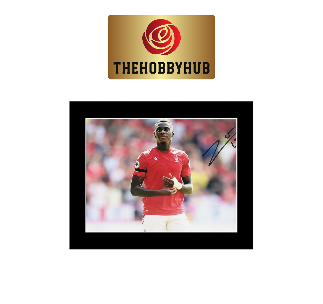 Signed Moussa Niakhate Photo Display - Nottingham Forest- 12x10