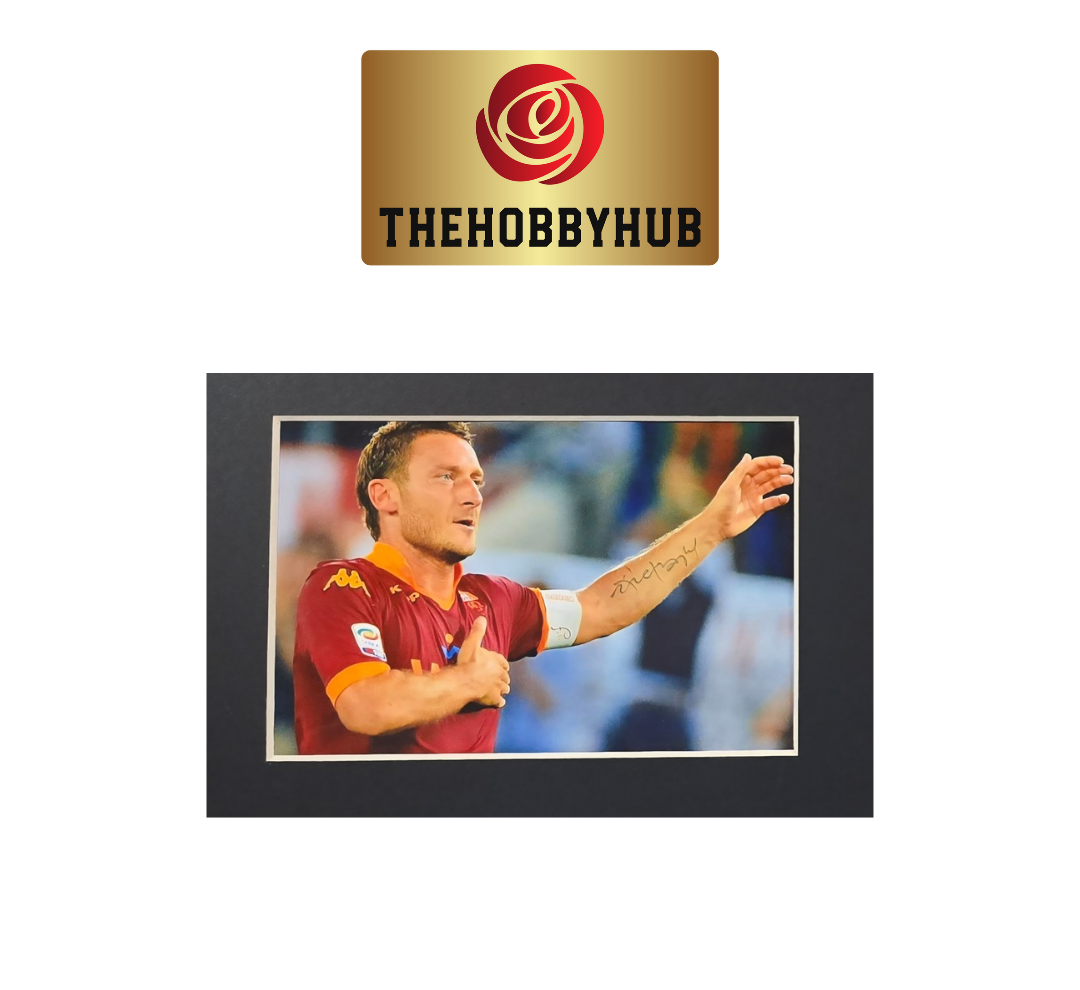 Francesco Totti Beckett Authentic As Roma Signed Framed Shirt