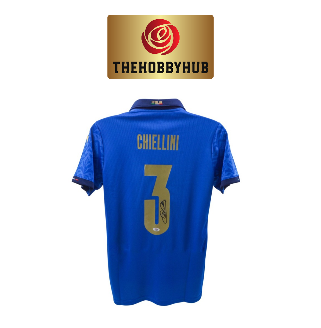 Giorgio Chiellini Psa Authenticed Italy Signed Jersy